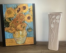 Rennie Mackintosh style vase.  23 cm height. 