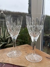 Pair Signed Stuart Crystal