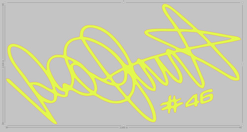 Valentino rossi decal - valentino, 46