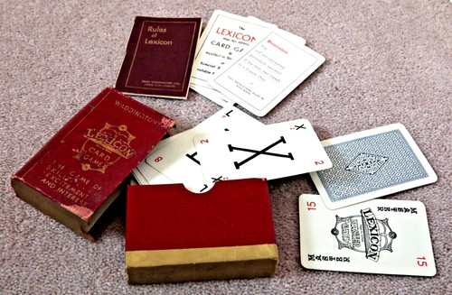Vintage lexicon card game - card,