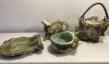 Vintage Majolica Conch Set