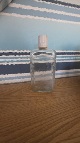 Vintage ribbed glass bottle - vintage,