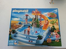 Playmobil 4858 Swimming Pool Playset Complete With Figures And Working Shower