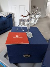 Swarovski Crystal Stag with Silver Effect Antlers