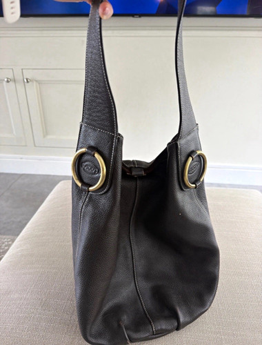 Tod brown pebbled leather - pebbled,