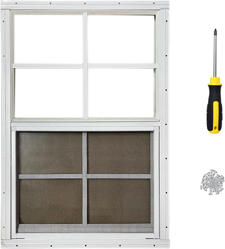 X23 white shed window - shed, for