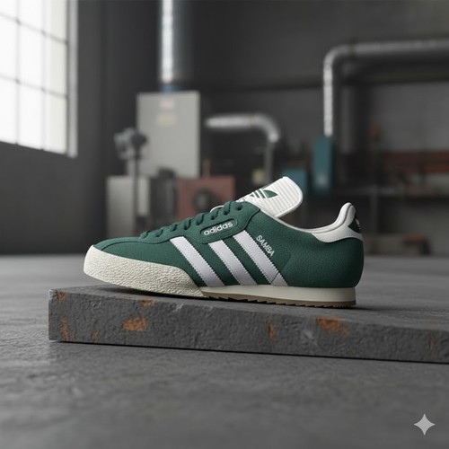 Mens adidas super samba - samba, suede