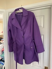 Ladies 20 jacket mauve smart casual  EWM showerproof  .Button  up  lined&pockets