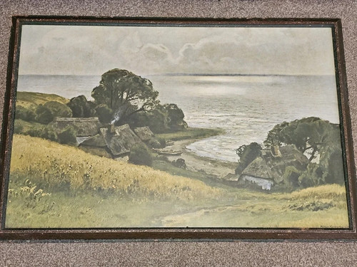 Vintage framed art print - art,