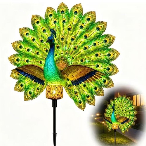 1pc peacock solar - 1pc, stake