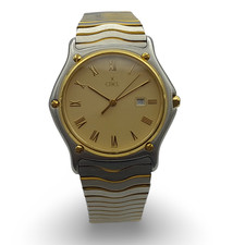 Ebel Watch - Ebel 183903Watch Mens Two Tone Wave Gold and Steel