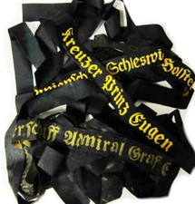 German Kriegsmarine Cap Tally WW2 Navy U-boat Full Length BeVo Choice Mützenband