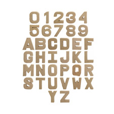 Papier Paper Mache Small Letters / Numbers 10cm Cardboard Craft weddings words