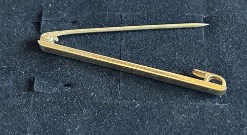 Vintage gold bar - gold, brooch