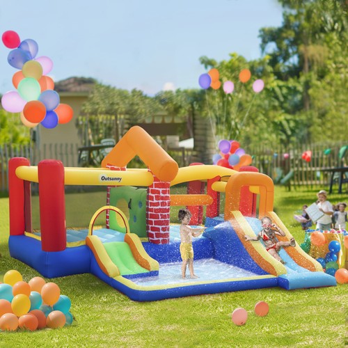 Kids bouncy castle with double - bouncy,