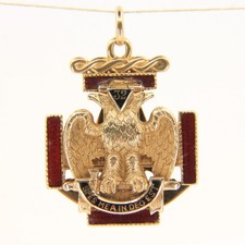 Vintage 14k Solid Gold Masonic