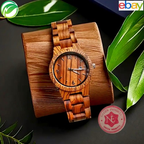 Luxury wooden quartz date - wooden,