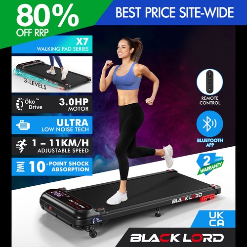 Black lord 1 treadmill - black, 4-in-1