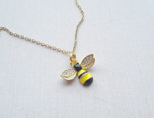 Bee Charm Necklace with