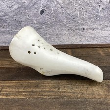 Vintage Viscount BMX Mini Aero Bicycle Saddle Seat White Pit Bike H292 1980s