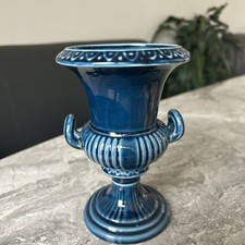 Dartmouth Pottery 67b Lg Urn Blue Neo-Classical Mantel Vase Handles