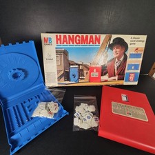 Vintage 1976 Hangman Board Game Milton Bradley Vincent Price