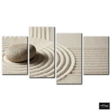 Bathroom Pebble Sand   BOX FRAMED CANVAS ART Picture HDR 280gsm