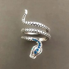 Womens Snake Ring Diamond