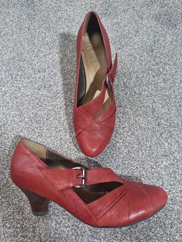 Clarks real leather burgundy - clarks,
