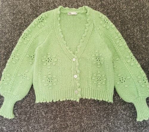 Zara womens alpaca wool green - zara,