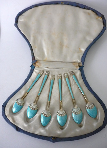 Antique cased set 6 - cased,