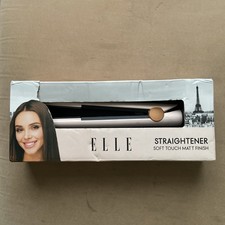 ELLE Pink Hair Straightener Soft Touch Matt Finish Regular Size 30W