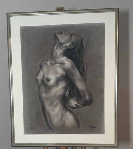 Bernard fideler a charcoal - fideler,