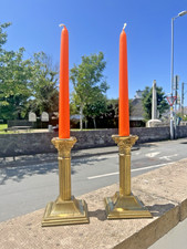 PAIR OF 6.5" ANTIQUE BRASS