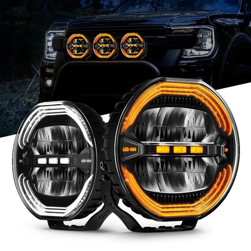 Pair spotlights led driving - spotlights, 9"