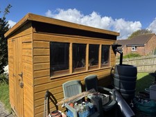 Used 8x6 Garden Shed Wood Good