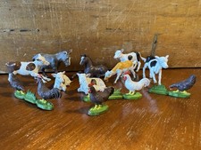 Vintage Britains Farm Animals Chickens Cows Etc Toys 