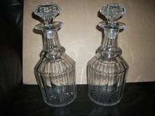 Pair 19th century glass - pair,