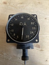 RAF Tiger Moth RPM GUAGE Aircraft Military 6A/1659 Air Ministry -