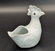 Rosemary Wren Studio Pottery Porcelain Chicken Figurine Sculpture / Pot / Vase