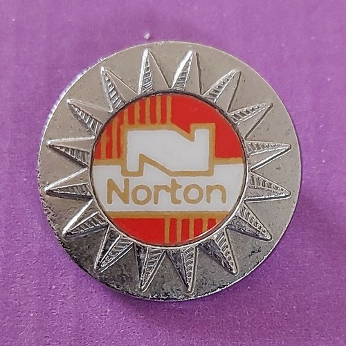 Norton motorcycle biker pin - norton,