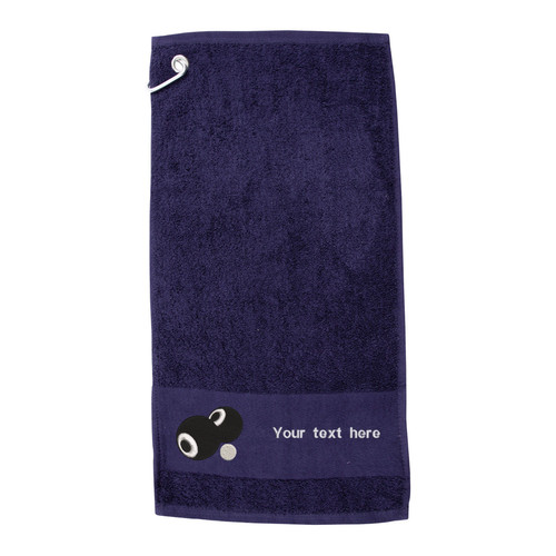 Personalised lawn bowls towel - lawn,