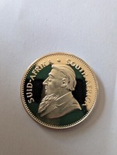 1972 Gold Plated Krugerrand Coin South Africa