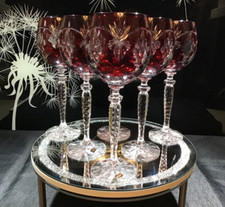 6 x VAL ST LAMBERT ZIP CUT