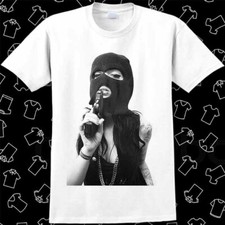 Tattoo Girl Gun Violence Novelty Balaclava T Shirt Gift Gamer Best Seller 1005