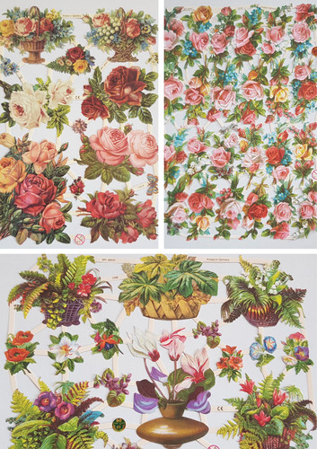 Vintage style floral - vintage, paper
