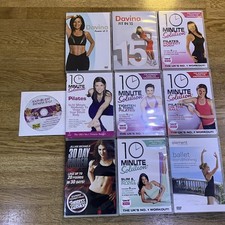 10 X Fitness 10 Minute Solutions DVD’s Pilates, Ballet, Davina, 30 Day Shred