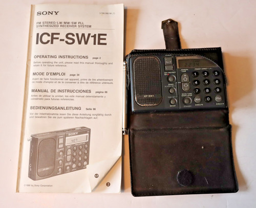 Sony icf sw1e - sony, icf-sw1e