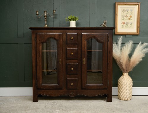Solid dark oak glazed - oak,