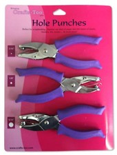 3 Sizes Circle Hole Paper Punches Small Medium Large Paper Plastic Foamies Felt